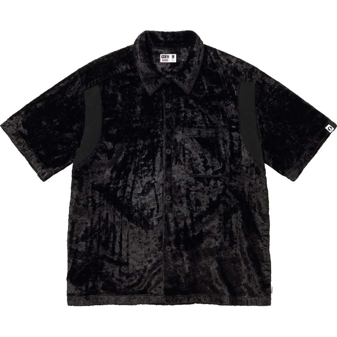 Supreme Supreme GOODENOUGH Crushed Rayon Pile S S Shirt (SS25) - Black - $198