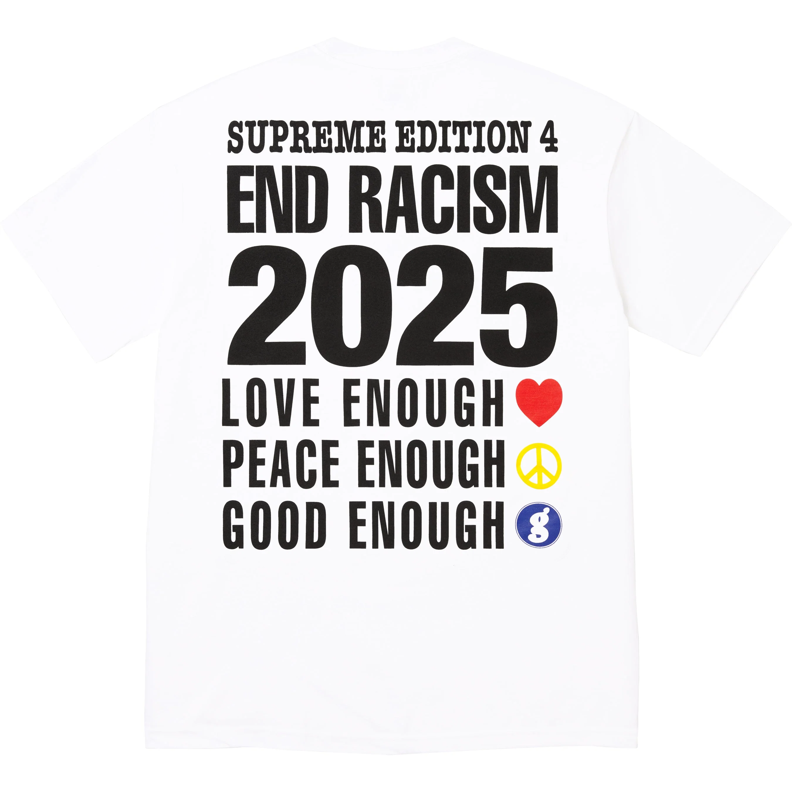 海外通販サイト ブランド Racism End GOODENOUGH Supreme Tee $48 - (SS25) アイドル