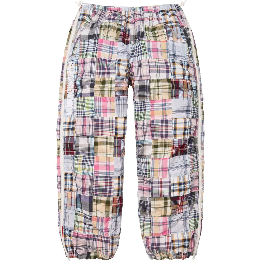 Supreme Supreme GOODENOUGH Patchwork Madras Full Zip Track Pant (SS25) - Multicolor - $268