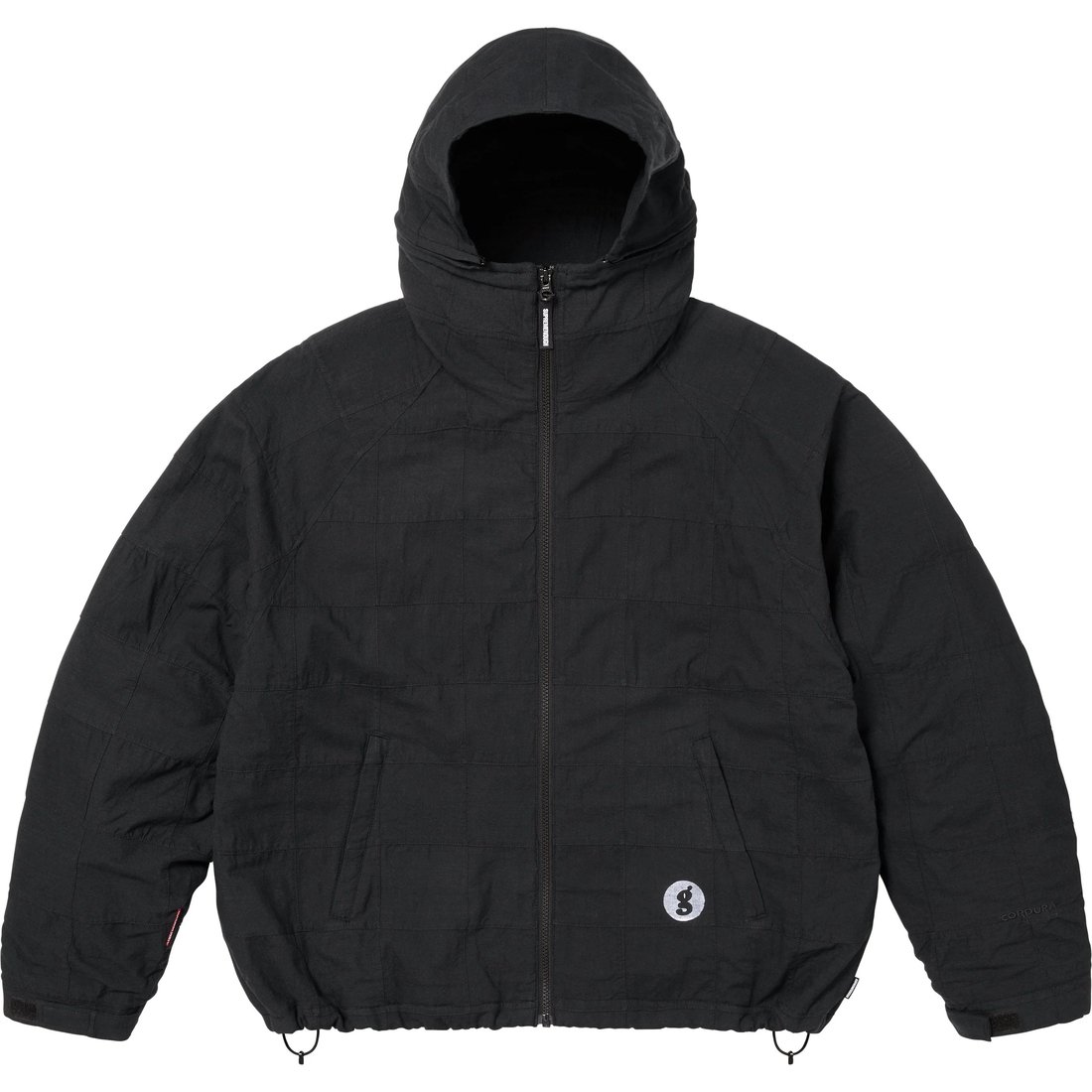 Supreme Supreme GOODENOUGH Patchwork Madras Hooded Jacket (SS25) - Black - $368