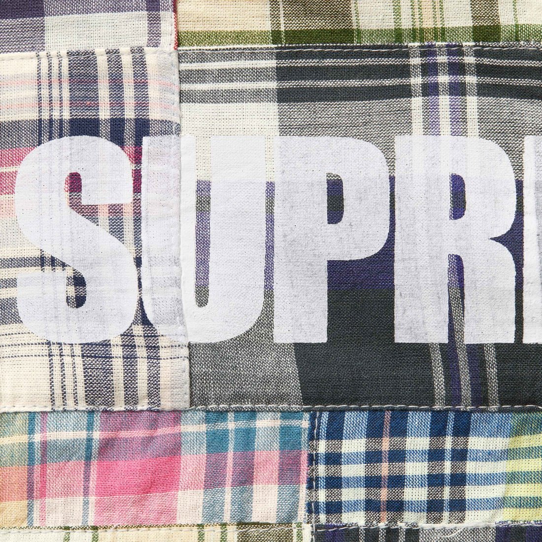 Supreme Supreme GOODENOUGH Patchwork Madras S S Shirt (SS25) - Multicolor - $188
