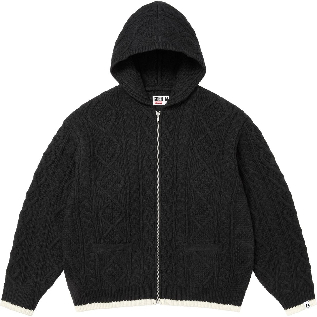 Supreme Supreme GOODENOUGH Zip Up Hooded Sweater (SS25) - Black - $298