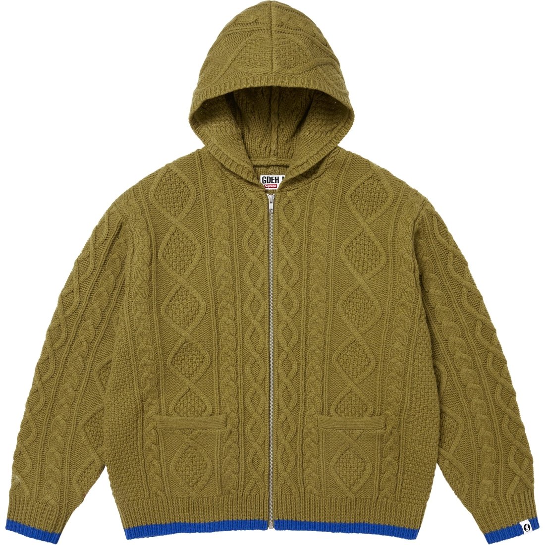 Supreme Supreme GOODENOUGH Zip Up Hooded Sweater (SS25) - Olive - $298