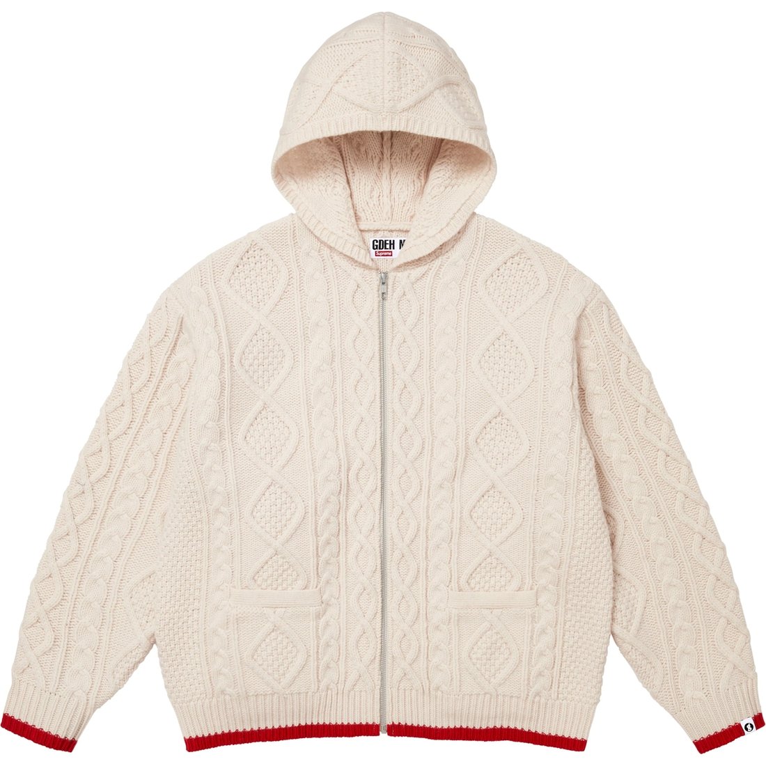 Supreme Supreme GOODENOUGH Zip Up Hooded Sweater (SS25) - Stone - $298