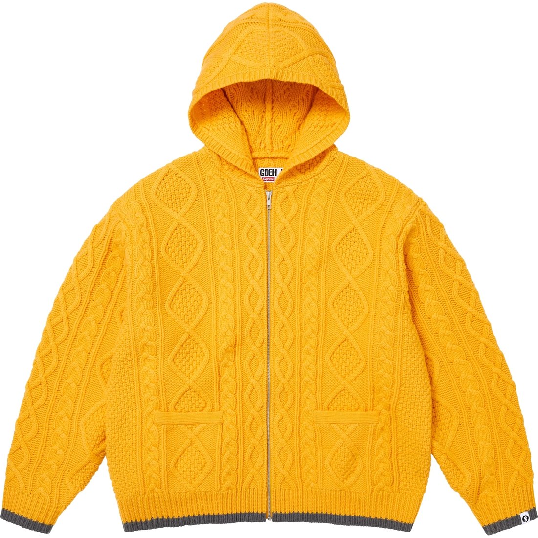 Supreme Supreme GOODENOUGH Zip Up Hooded Sweater (SS25) - Yellow - $298