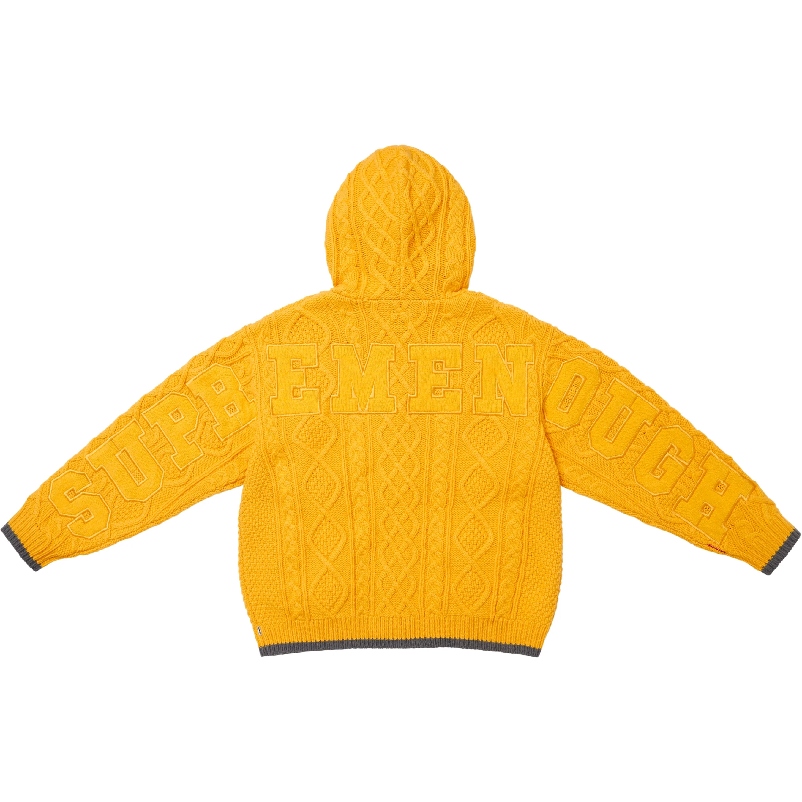 Buy Supreme x Goodenough Zip Up Hooded Sweater 'Yellow