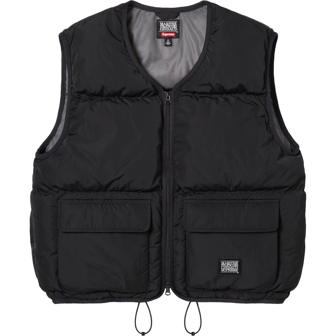 Supreme Supreme Marithé + François Girbaud Down Puffer Vest (SS25) - Black - $248