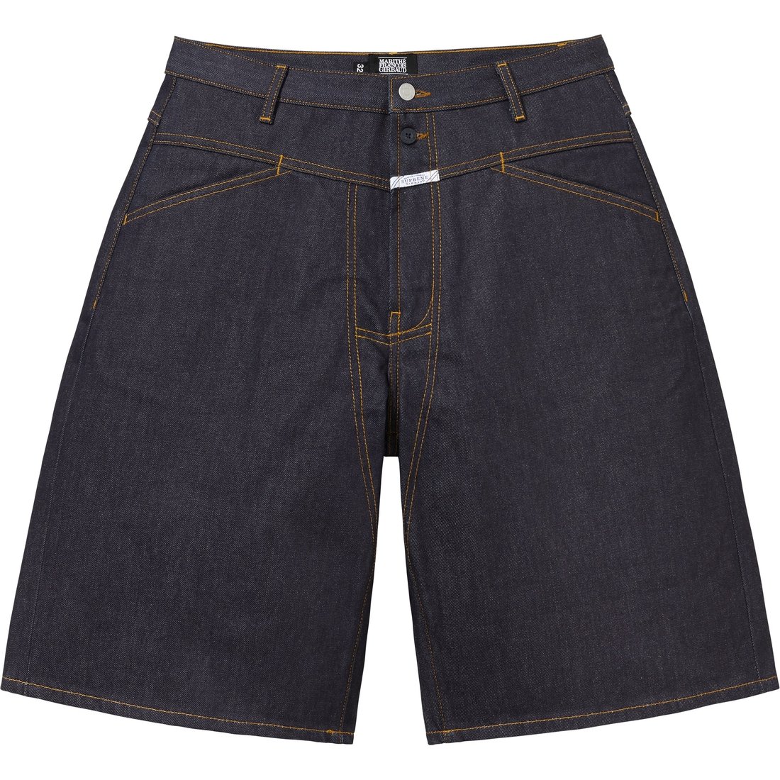 Supreme Supreme Marithé + François Girbaud X-Seam Baggy Denim Short (SS25) - Rigid Indigo - $168