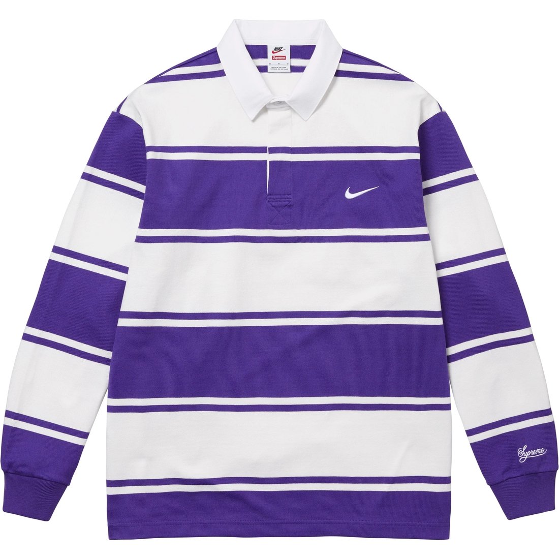 Supreme Supreme Nike Stripe Rugby (SS25) - Purple - $128