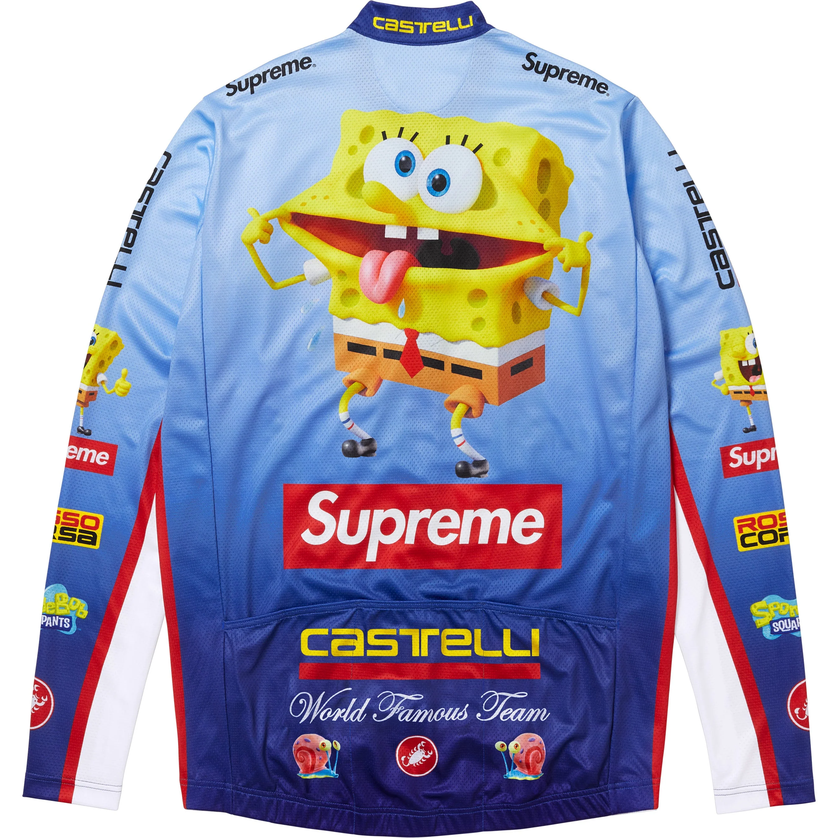 Supreme SpongeBob SquarePants Castelli Racing L S Tee (SS25