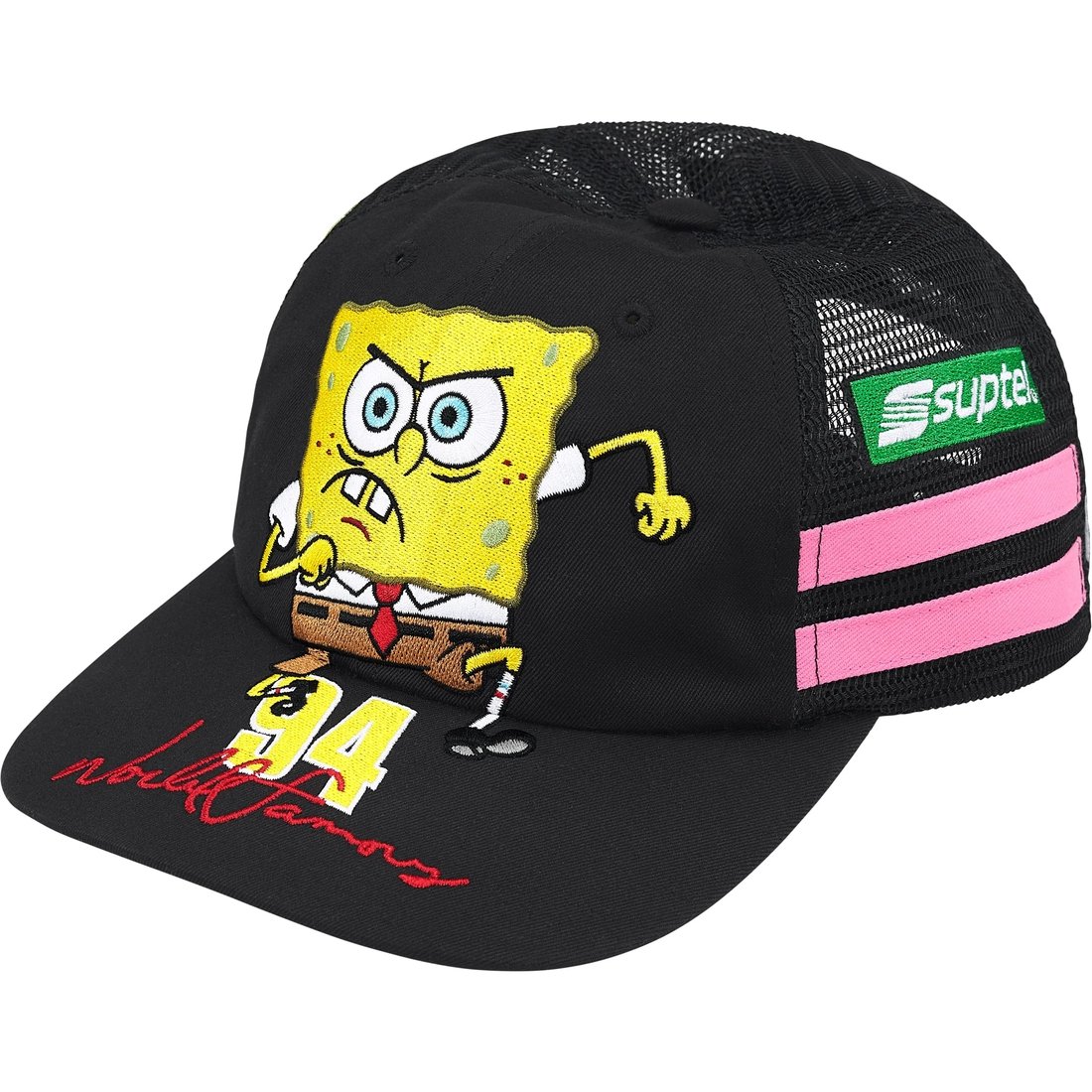 Supreme Supreme SpongeBob SquarePants Jeff Hamilton Mesh Back 6-Panel (SS25) - Black - $58