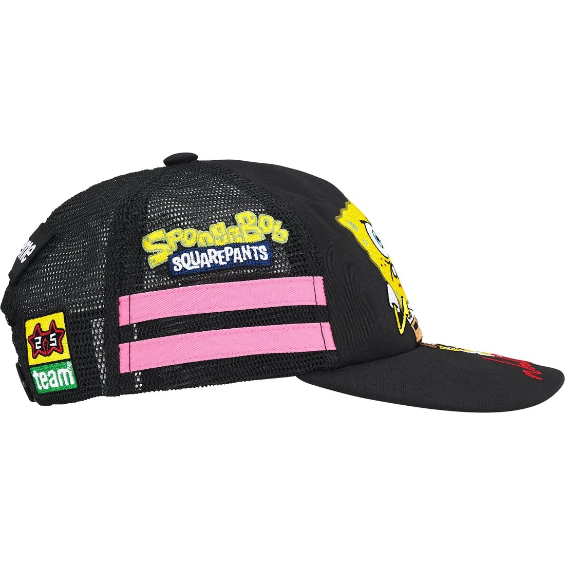 Supreme Supreme SpongeBob SquarePants Jeff Hamilton Mesh Back 6-Panel (SS25) - Black - $58