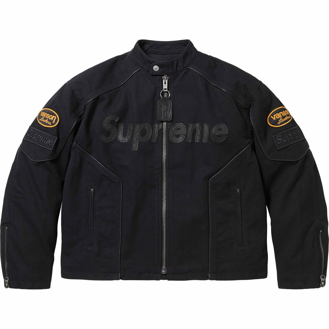 Supreme Supreme Vanson Leathers Cordura Cotton Jacket (SS25) - Black - $568