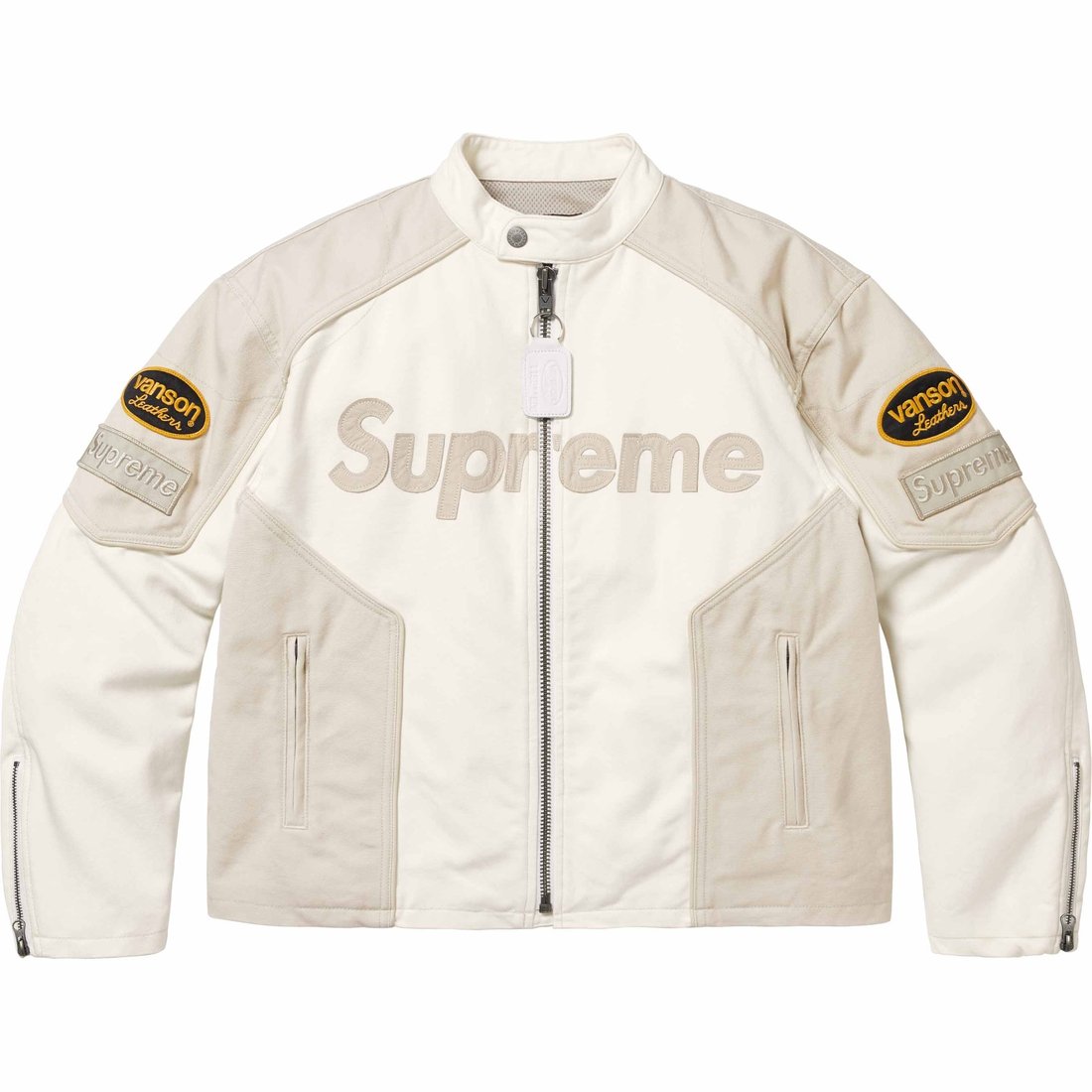 Supreme Supreme Vanson Leathers Cordura Cotton Jacket (SS25) - White - $568