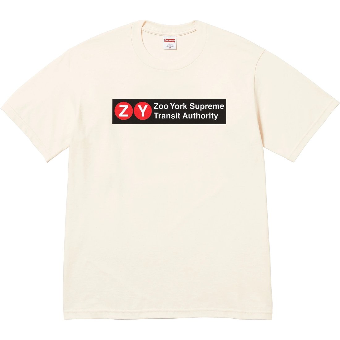 Supreme Supreme Zoo York Transit Tee (SS25) - Natural - $44