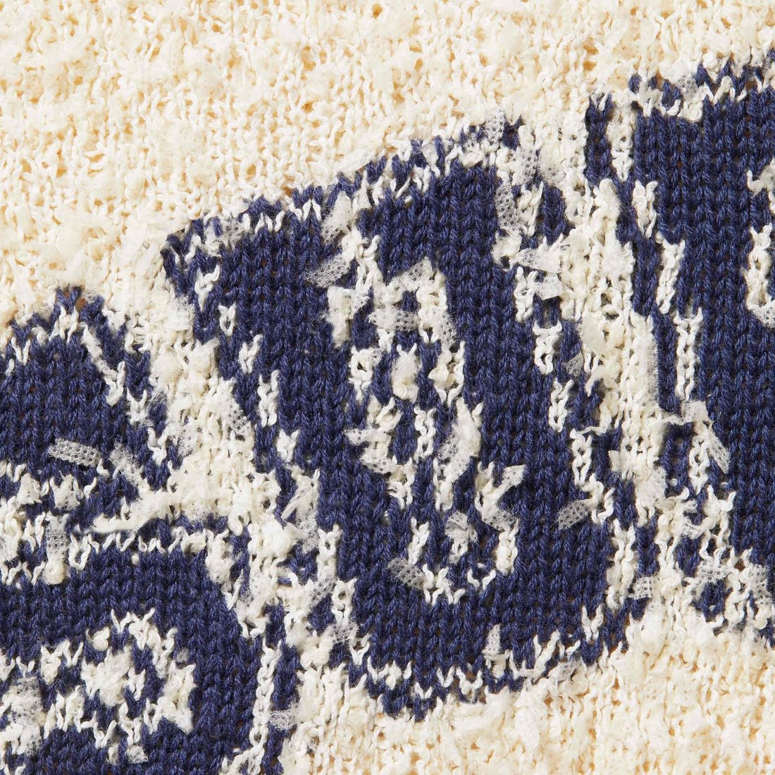 Supreme Textured Arc Sweater (SS25) - Cream - $168