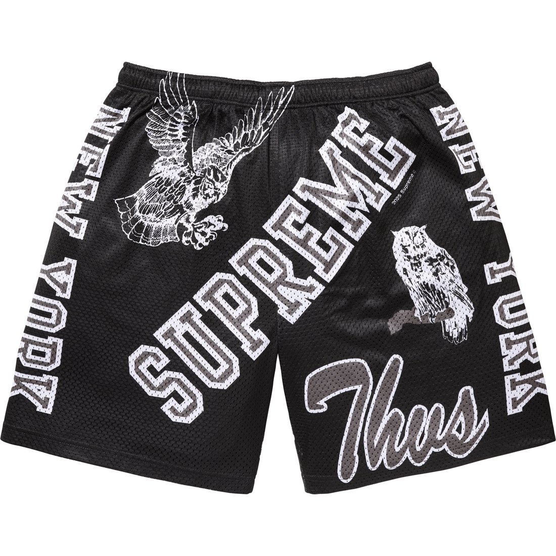 Supreme Varsity Mesh Short (SS25) - Black - $110