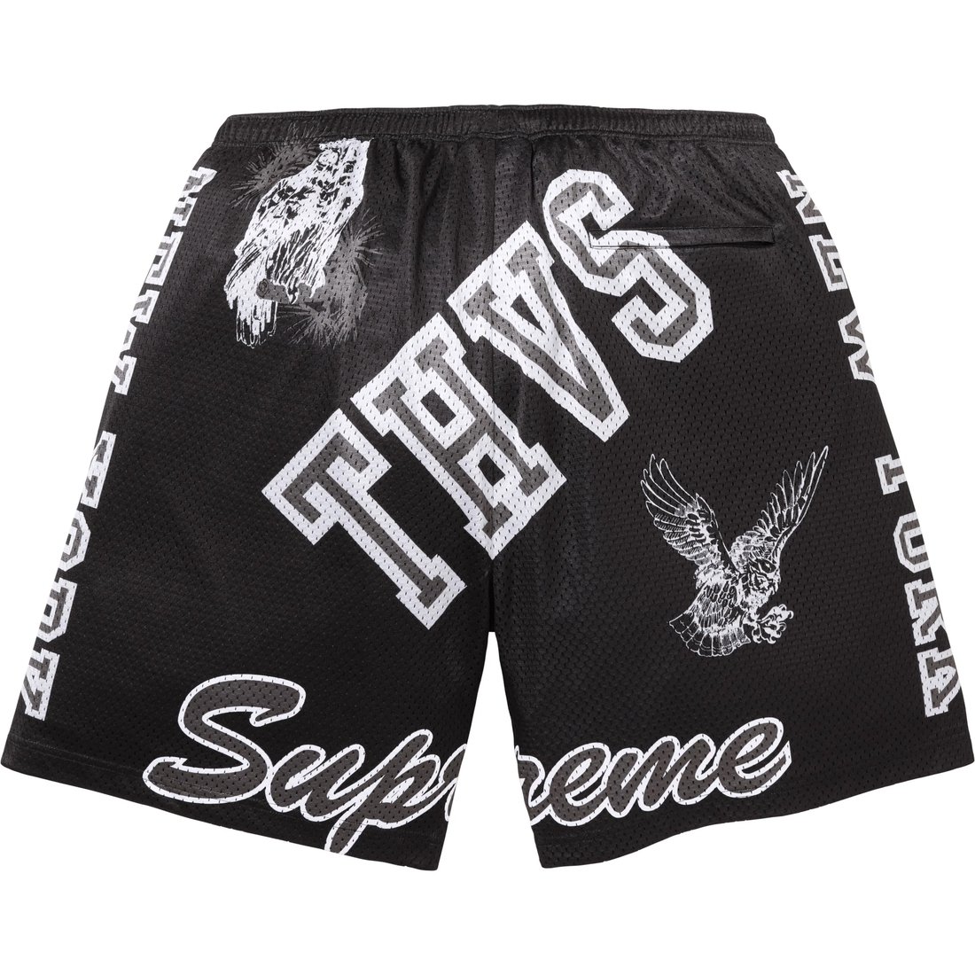 Supreme Varsity Mesh Short (SS25) - Black - $110