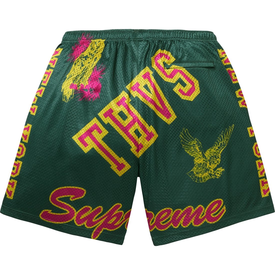 Supreme Varsity Mesh Short (SS25) - Dark Green - $110