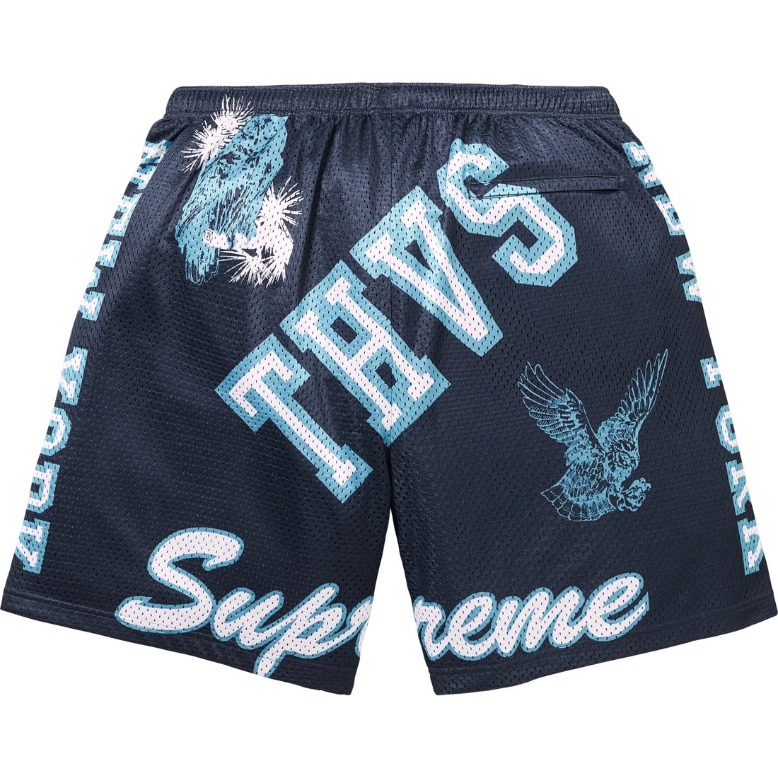 Supreme Varsity Mesh Short (SS25) - Navy - $110