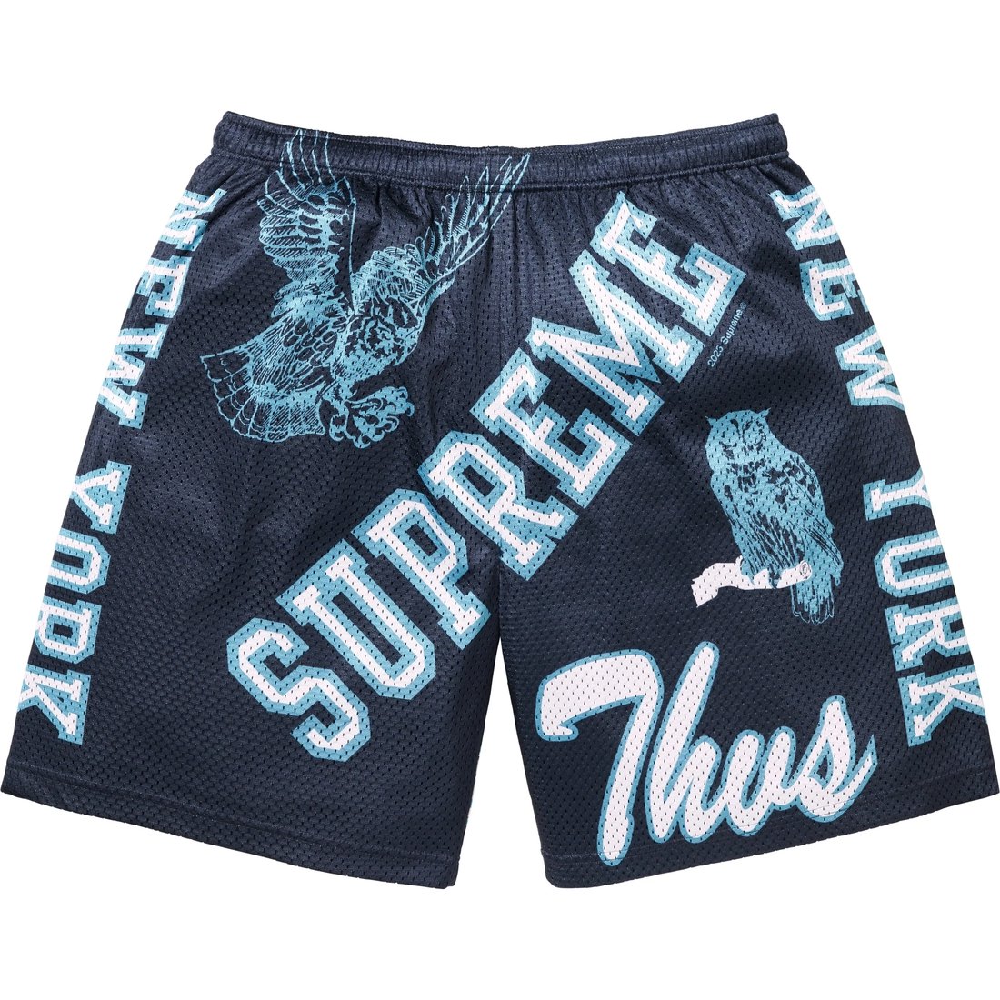 Supreme Varsity Mesh Short (SS25) - Navy - $110