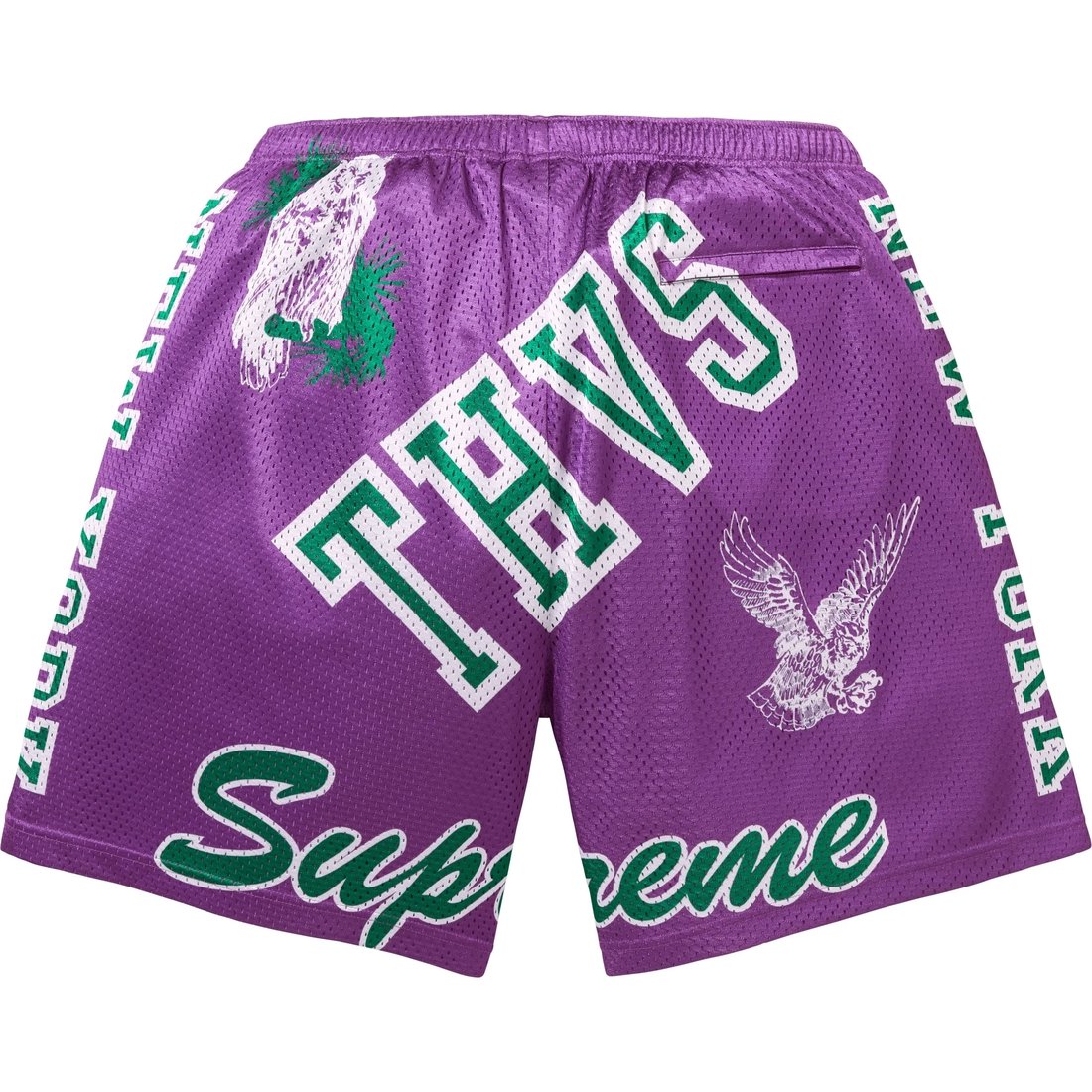 Supreme Varsity Mesh Short (SS25) - Purple - $110