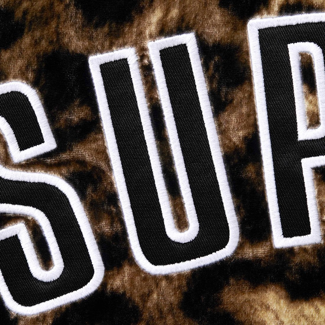 Supreme Velvet Baseball Jersey (SS25) - Leopard - $188