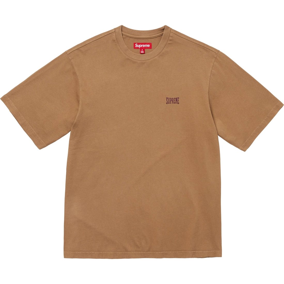 Supreme Warm Up Washed S S Top (SS25) - Brown - $54