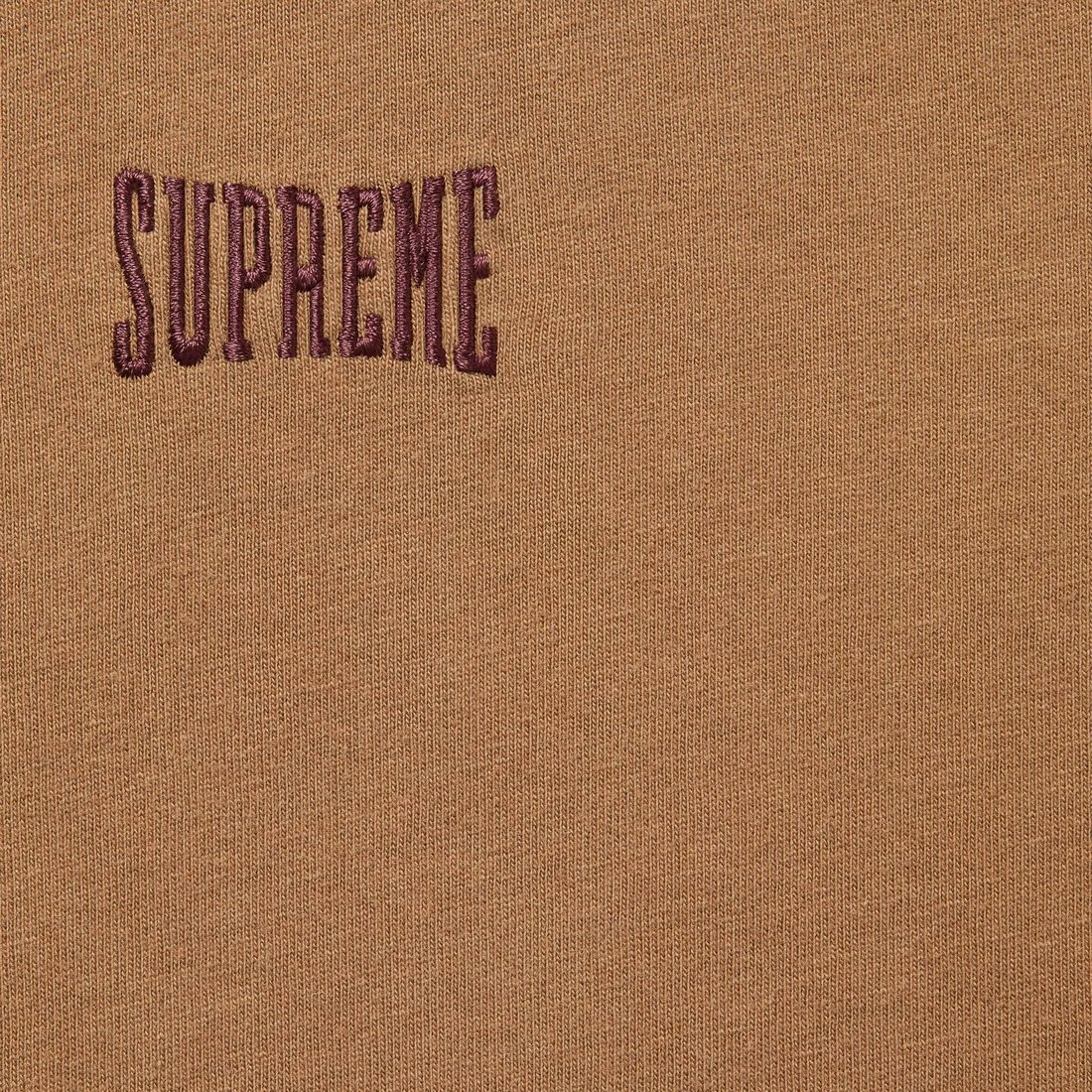 Supreme Warm Up Washed S S Top (SS25) - Brown - $54