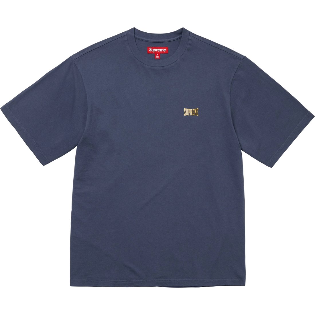 Supreme Warm Up Washed S S Top (SS25) - Navy - $54