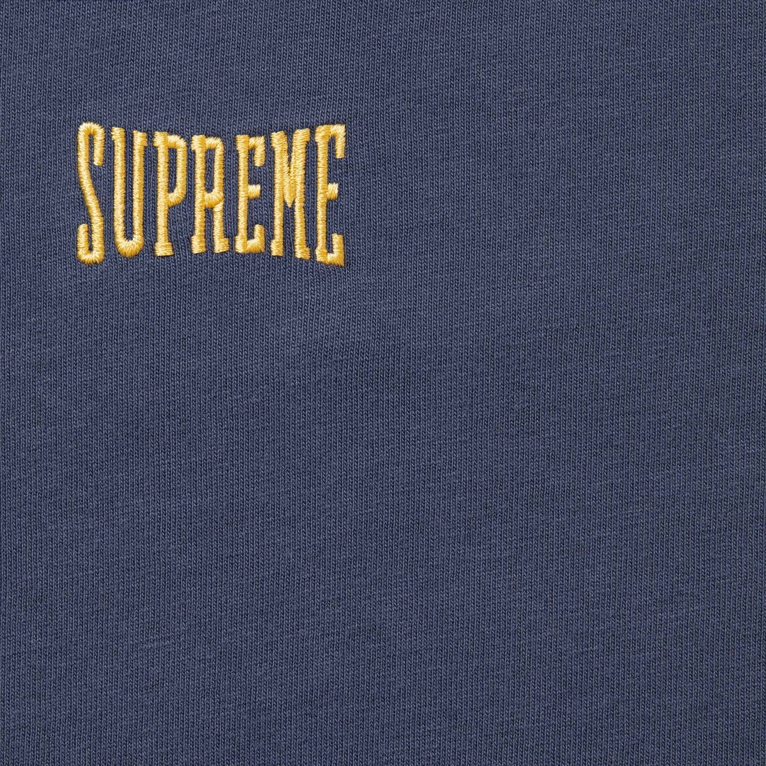 Supreme Warm Up Washed S S Top (SS25) - Navy - $54