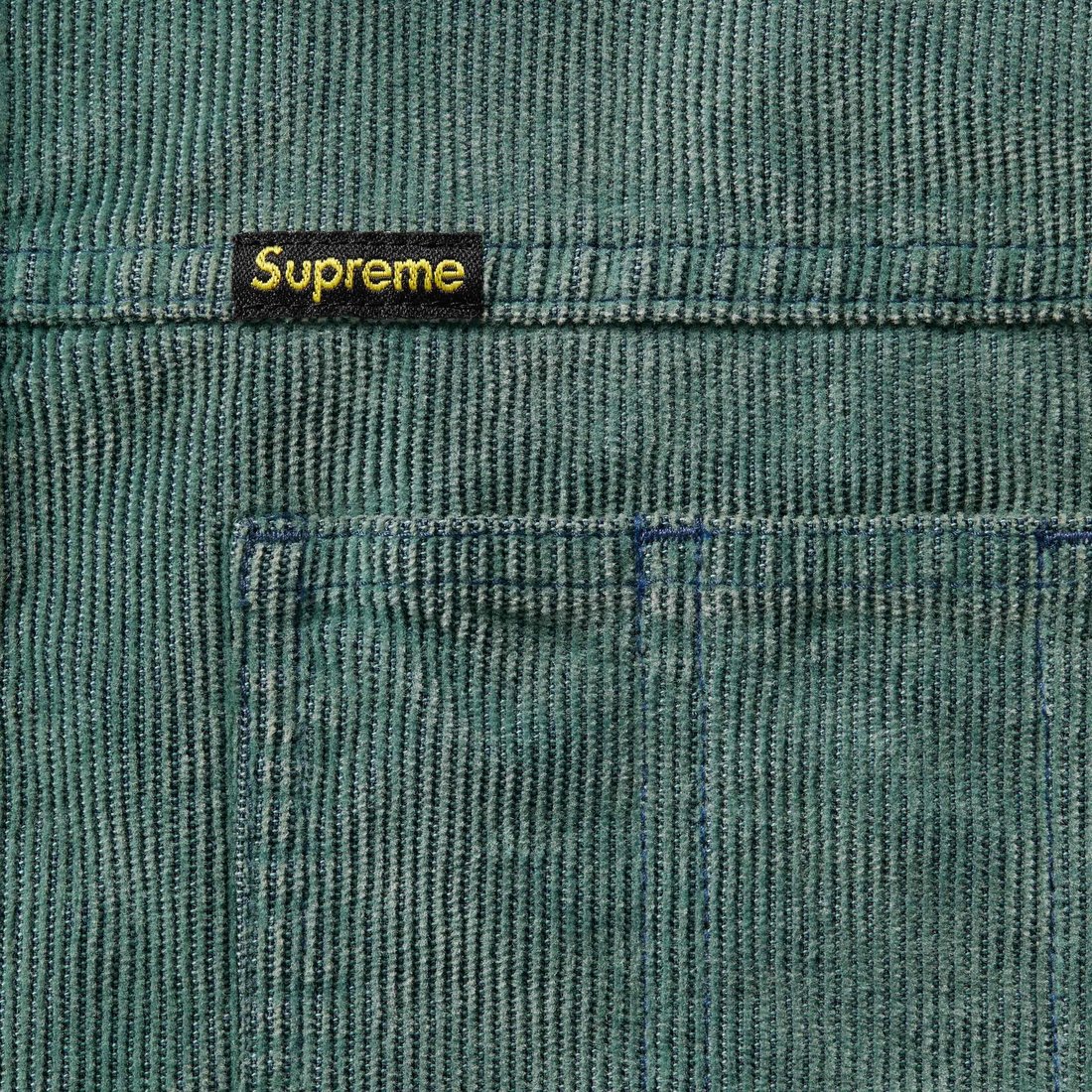 Supreme Washed Corduroy Shirt (SS25) - Sage - $148