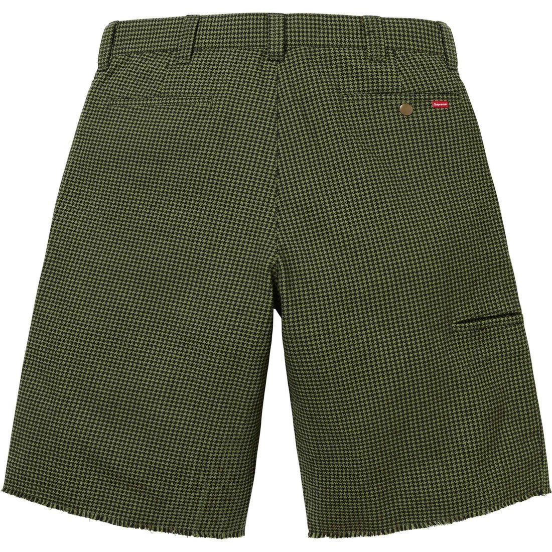 Supreme Work Short (SS25) - Olive Houndstooth - $118