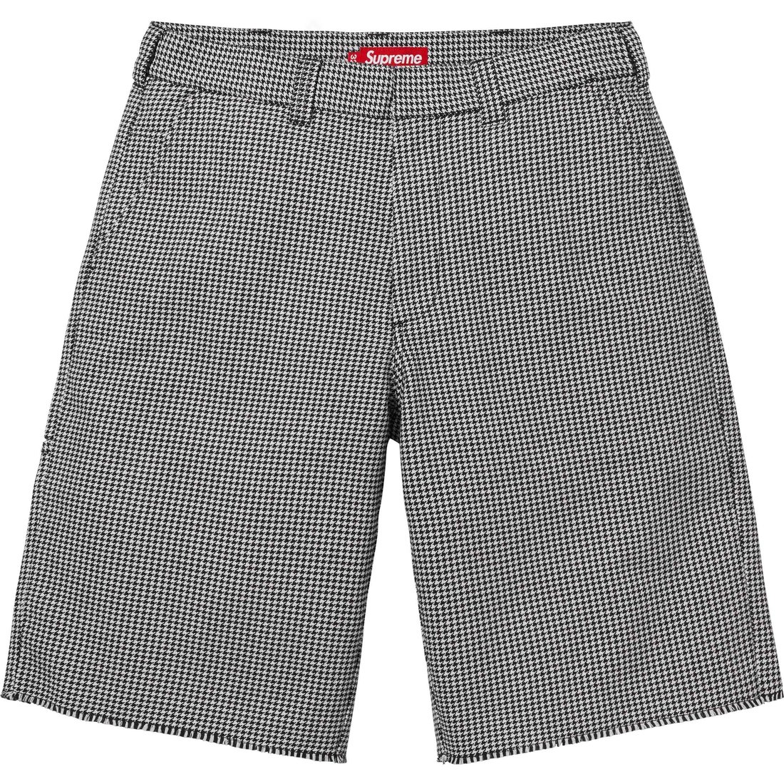 Supreme Work Short (SS25) - White Houndstooth - $118