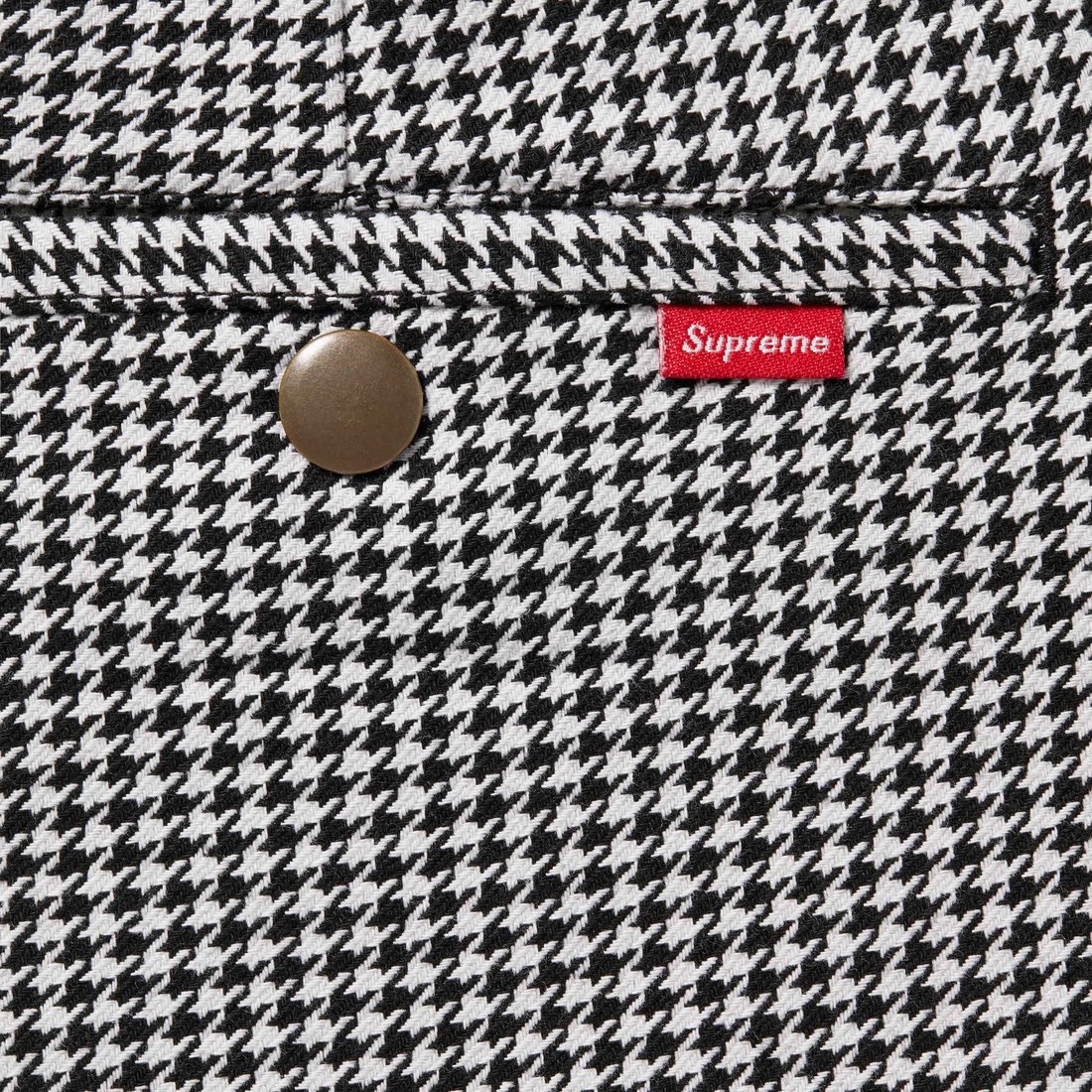 Supreme Work Short (SS25) - White Houndstooth - $118