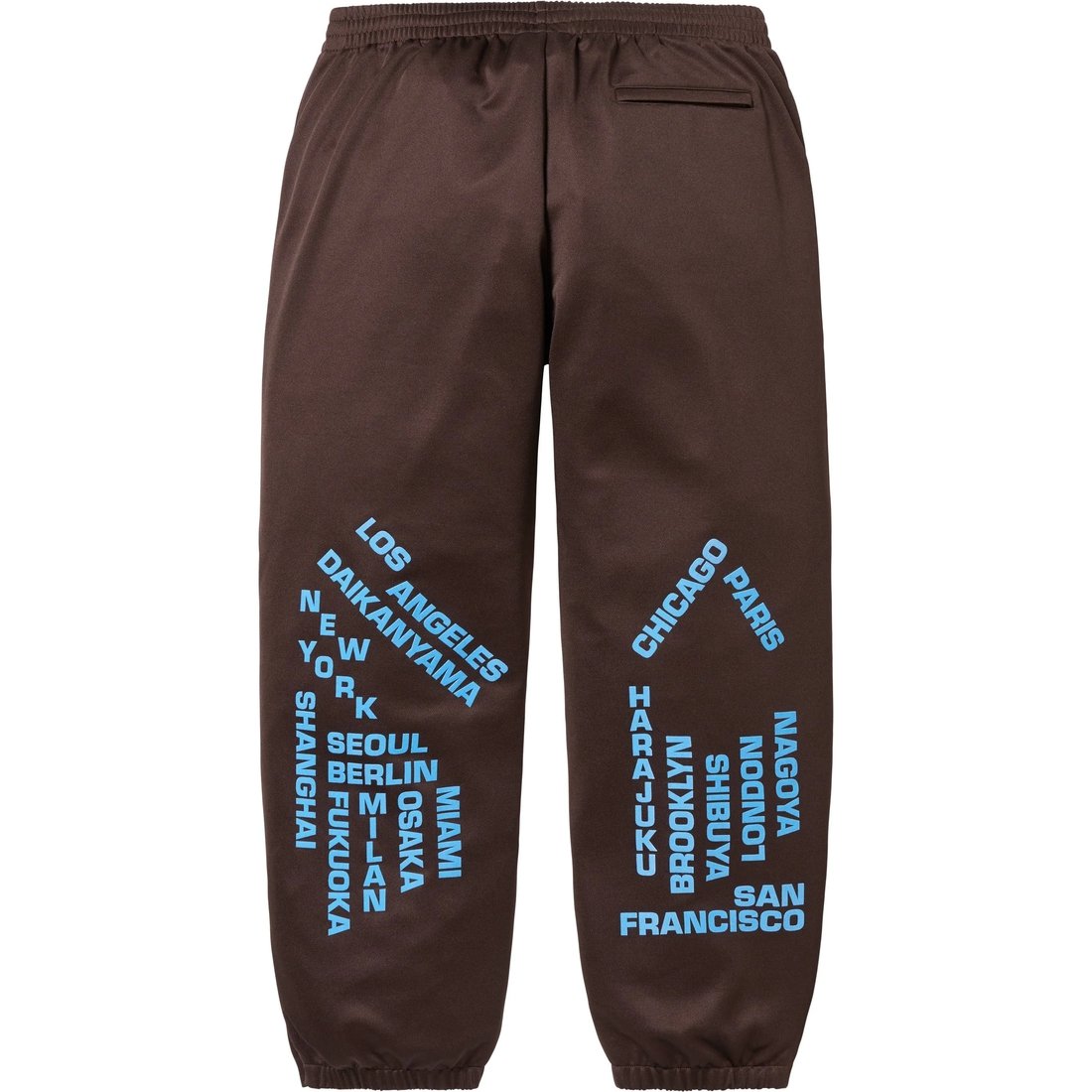 Supreme Worldwide Tricot Track Pant (SS25) - Brown - $168
