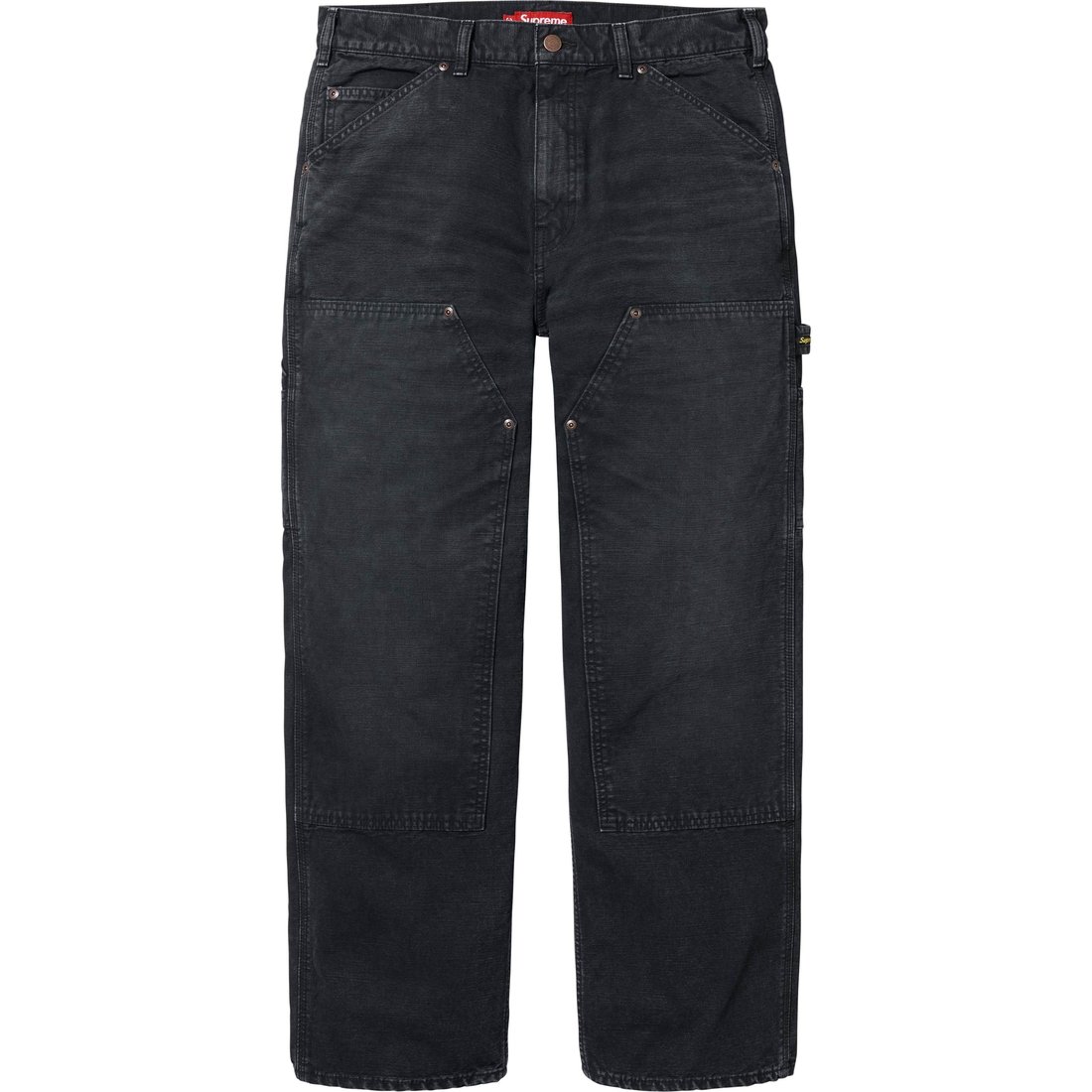 Supreme Worn Double Knee Painter Pant (SS25) - Black - $318