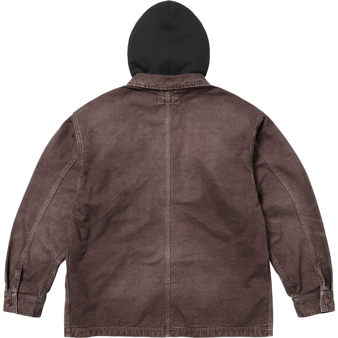 Supreme Worn Hooded Chore Coat (SS25) - Brown - $318