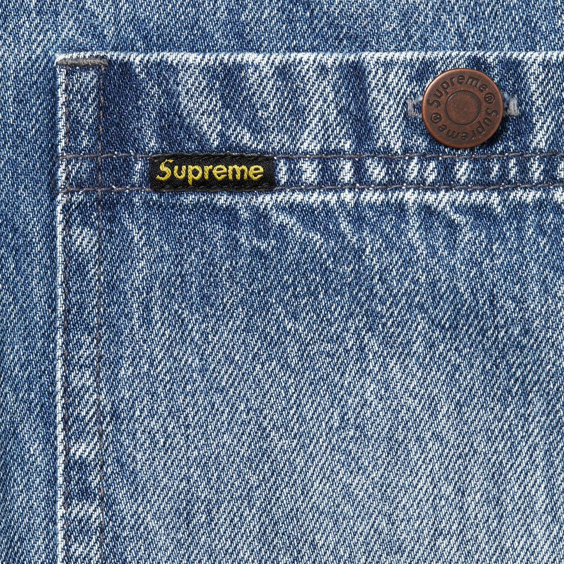 Supreme Worn Hooded Chore Coat (SS25) - Denim - $318