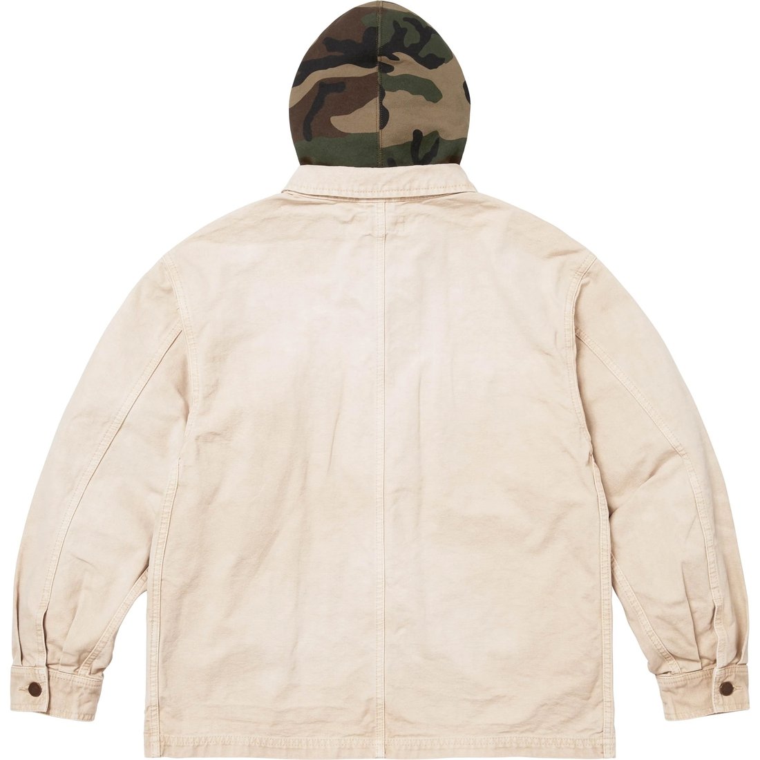 Supreme Worn Hooded Chore Coat (SS25) - Natural - $318