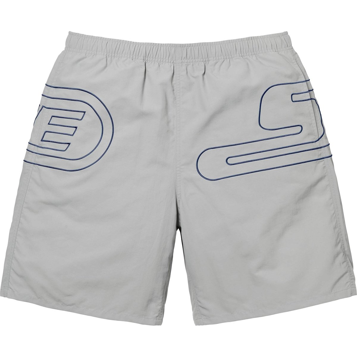 Supreme Big Logo Nylon Short (SS25) - Grey