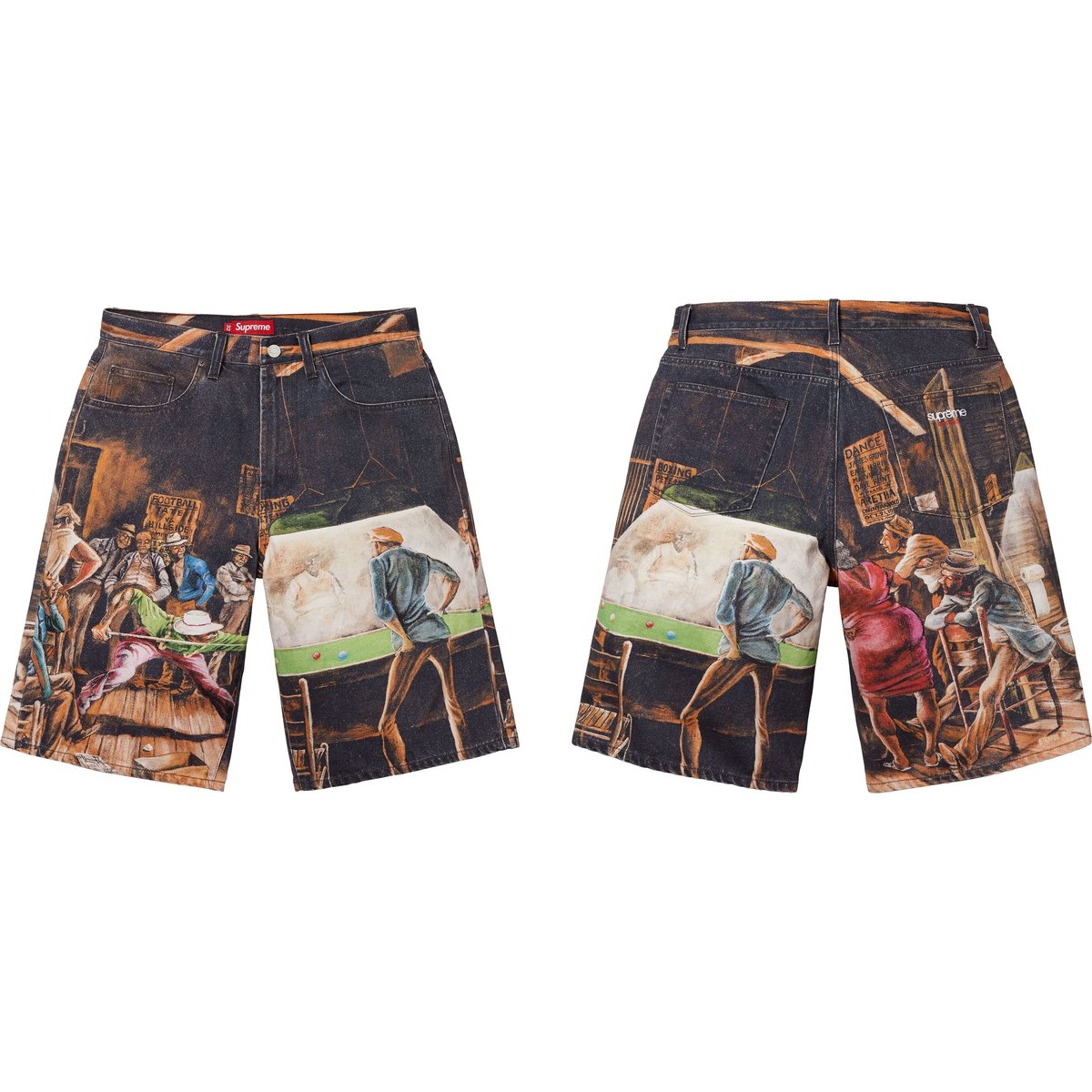 Supreme Supreme Ernie Barnes Baggy Denim Short released during spring summer 25 season