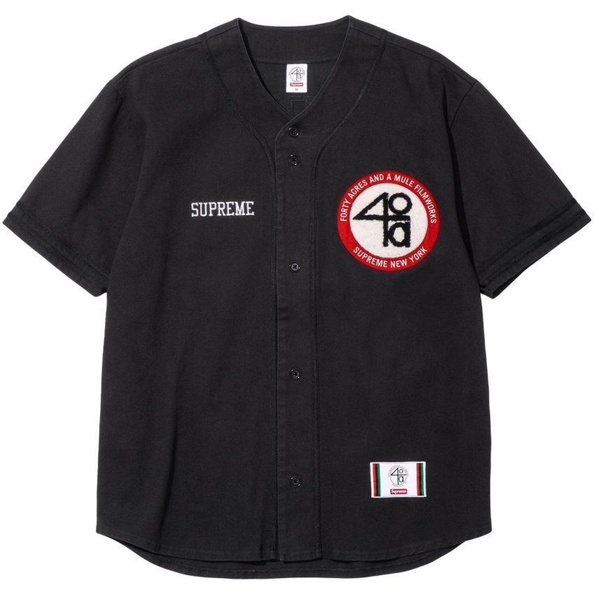 Supreme Supreme 40 Acres Twill Baseball Jersey (SS25) - $158