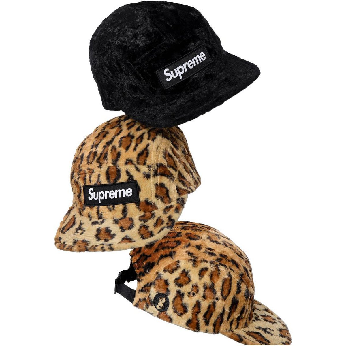 Supreme Supreme GOODENOUGH Crushed Rayon Camp Cap released during spring summer 25 season