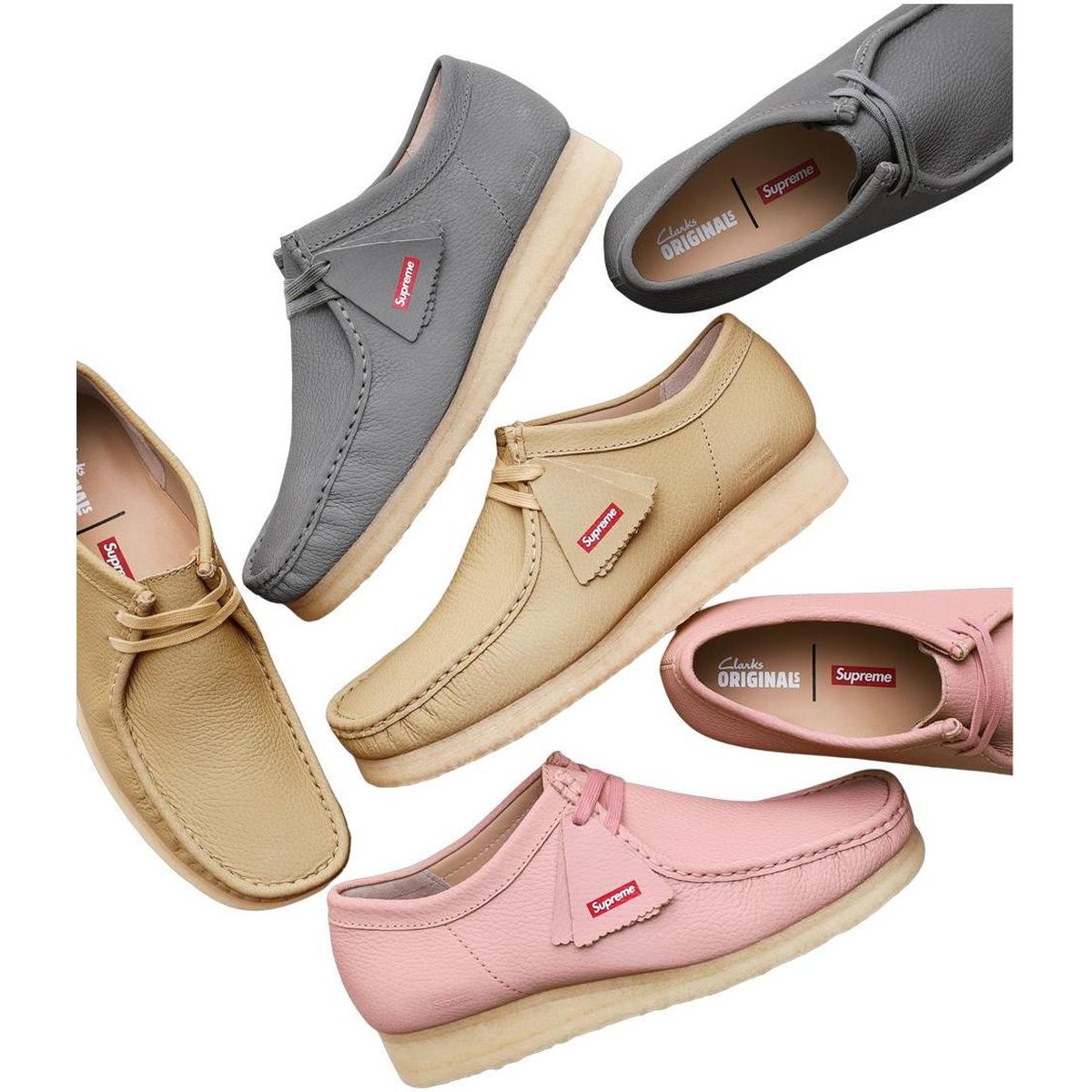 Supreme Supreme Clarks Originals™ Reflective Wallabee releasing on Week 17 for spring summer 2025