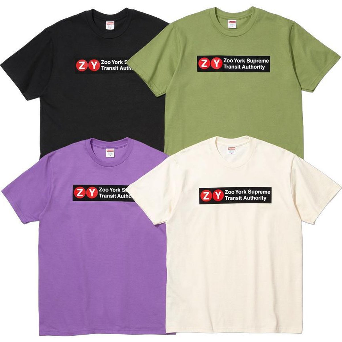 Supreme Supreme Zoo York Transit Tee releasing on Week 17 for spring summer 2025