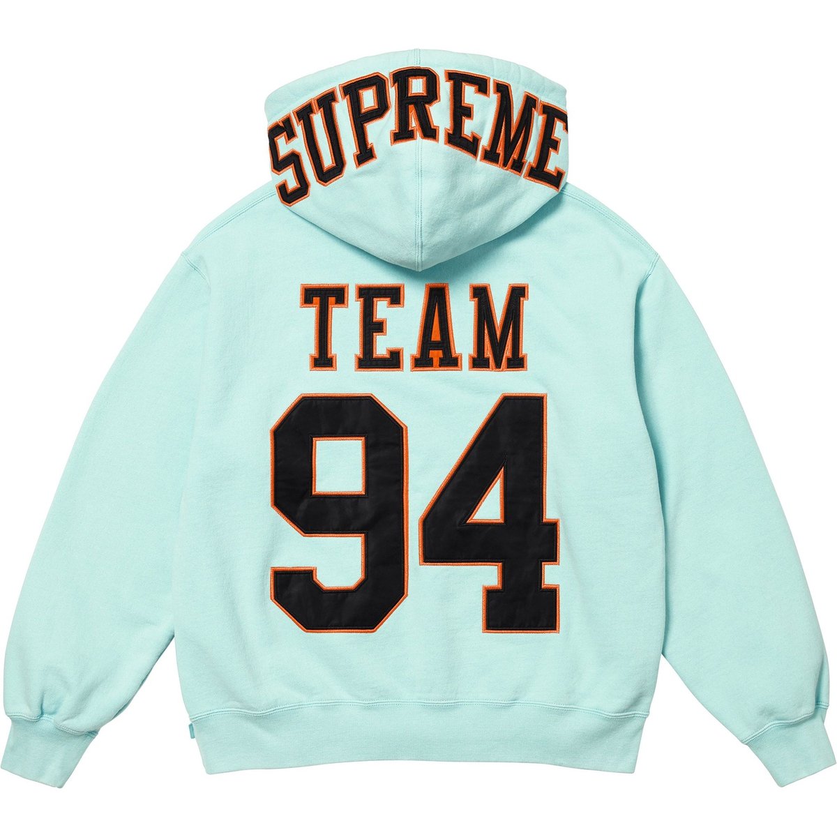 Supreme Team 94 Hooded Sweatshirt (SS25) - Aqua - $158