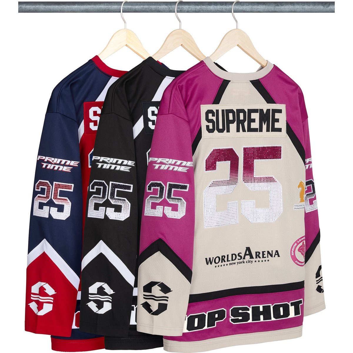 Supreme Rhinestone Hockey Jersey (SS25) - Group Shots - $228
