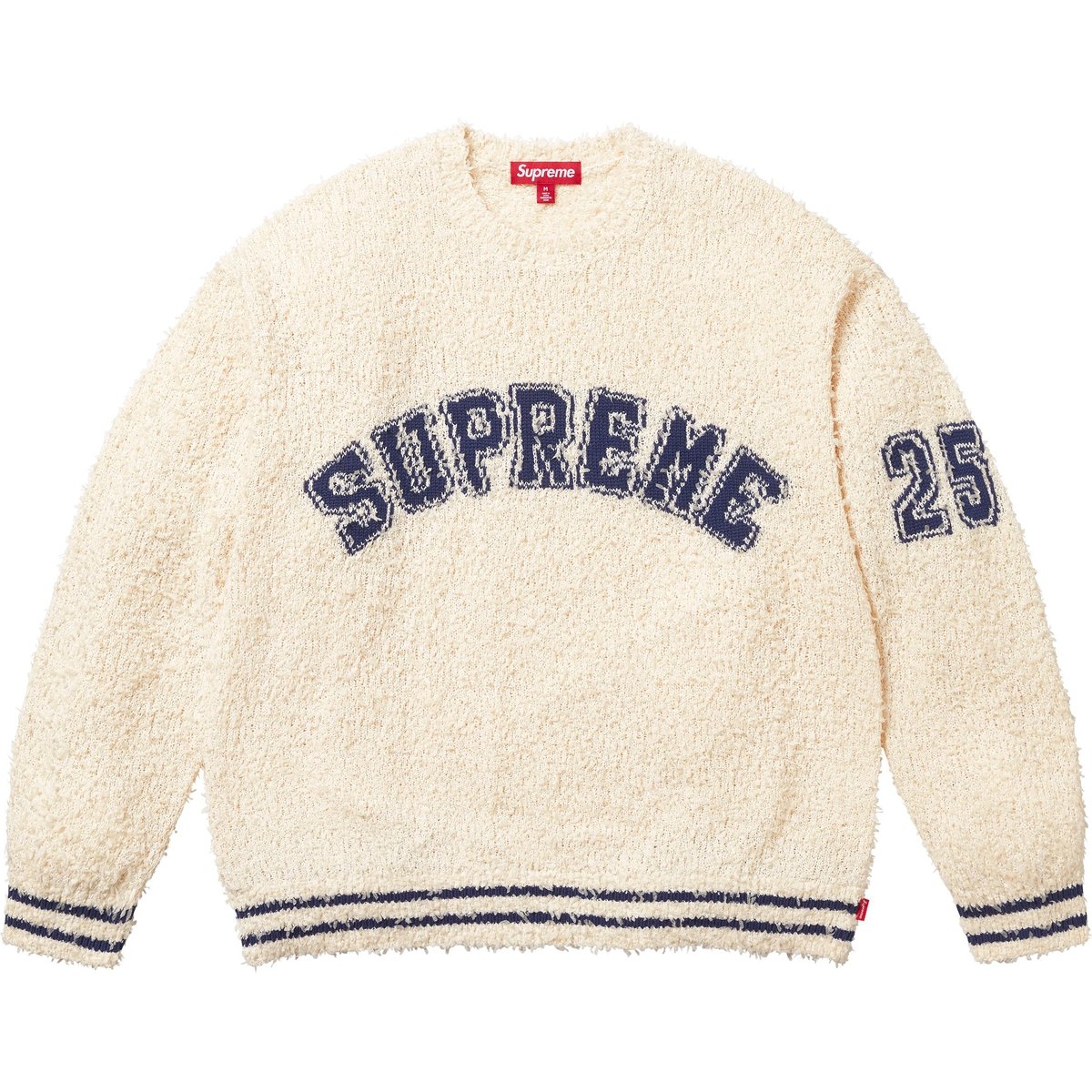 Supreme Textured Arc Sweater (SS25) - Cream - $168