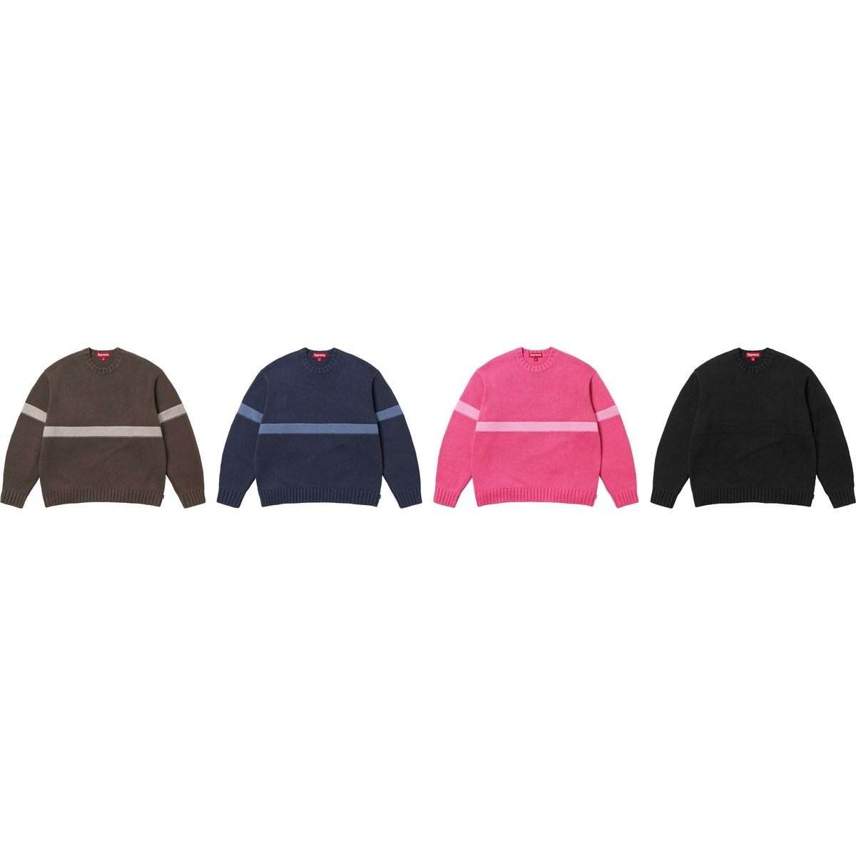 Supreme Tonal Appliqué Sweater (SS25) - Group Shots - $158